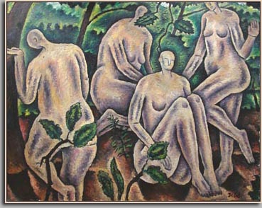 FOUR FIGURES 2006 oil/canvas 44" x 56"